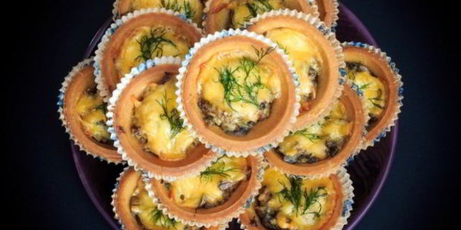 Рецепт тарталеток с морепродуктами