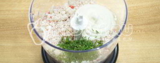 Шаг 2: тарталеток с паштетом из крабового мяса