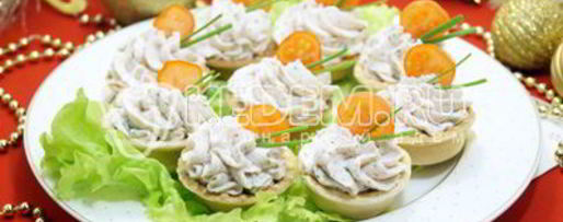 Шаг 6: тарталеток с паштетом из крабового мяса