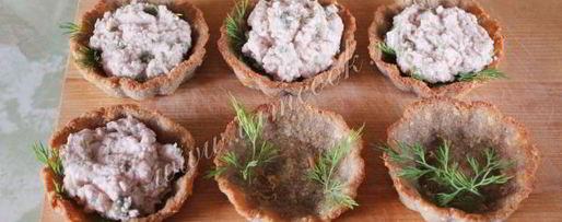 Шаг 9: тарталеток с печенью трески