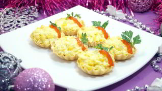 Рецепт Тарталеток с пикантным салатом