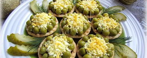 Шаг 8: тарталеток с салатом из печени трески