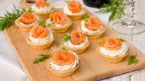 Рецепт Тарталеток с семгой и сыром