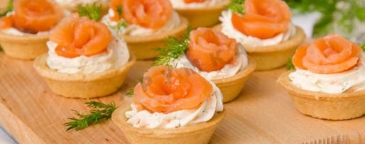 Шаг 10: тарталеток с семгой и сыром