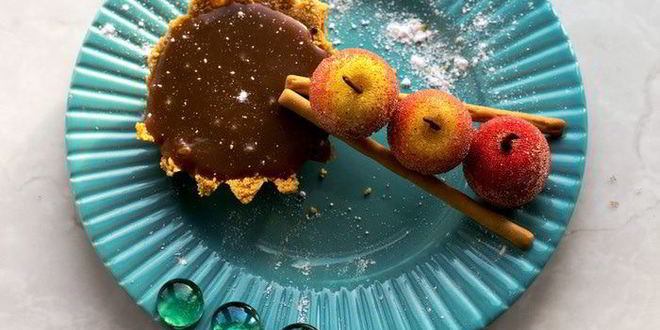 Рецепт тарталеток с шоколадным ганашем и карамелью