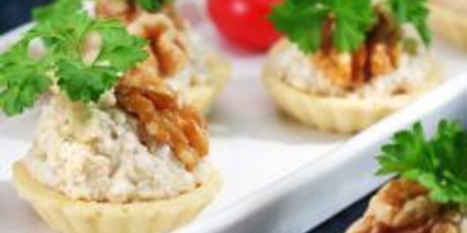 Рецепт тарталеток с сыром и орехами