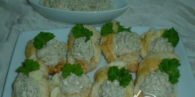 Рецепт тарталеток с тунцово-яичным паштетом