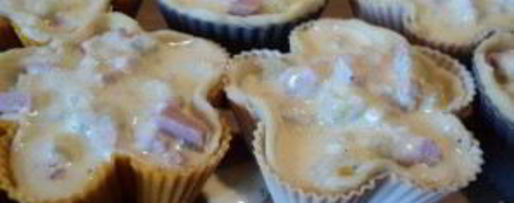 Шаг 6: тарталеток с ветчиной и сыром