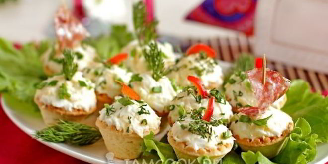 Рецепт тарталеток с яичным салатом