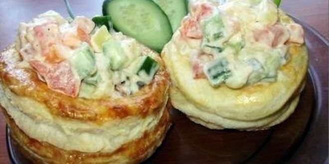 Рецепт волованов — тарталеток из слоеного теста