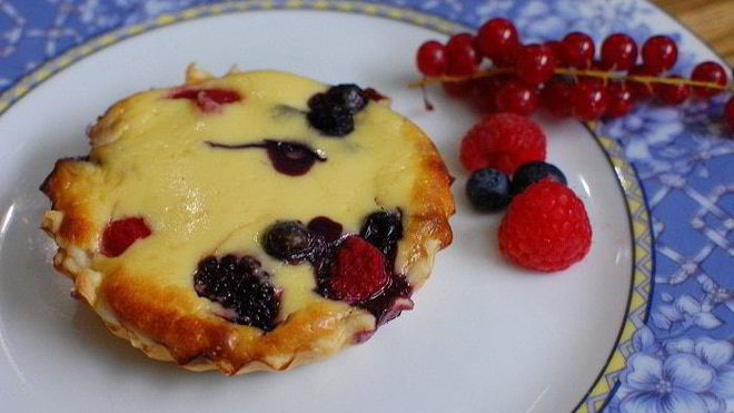 Рецепт Ягодных тарталеток с рикоттой
