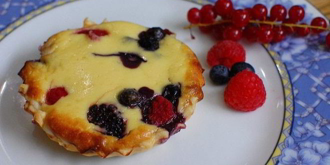 Рецепт ягодных тарталеток с рикоттой