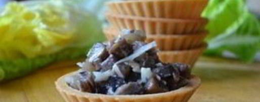 Шаг 5: закуски с грибами в тарталетках