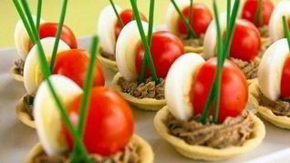 Рецепт Закусочных тарталеток с печеночным муссом