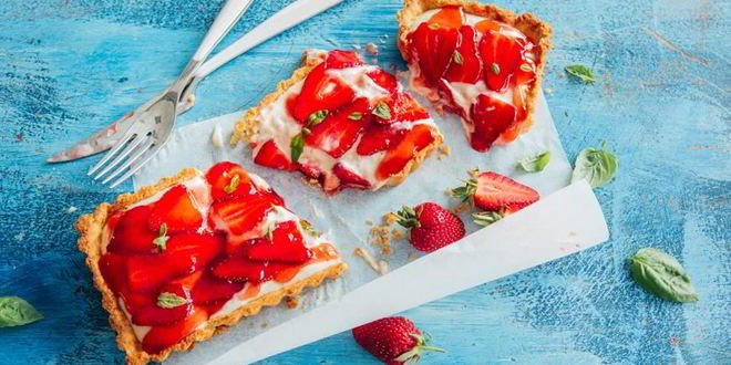 Рецепт клубничного тарта с заварным кремом