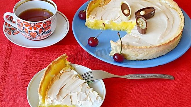 Рецепт Лимонного тарта с меренгой