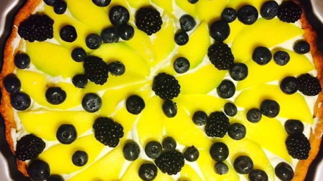 Рецепт Мангового тарта с маскарпоне