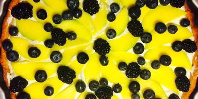 Рецепт мангового тарта с маскарпоне