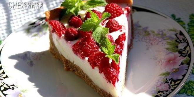 Рецепт шоколадна-творожного тарт-суфле с малиной