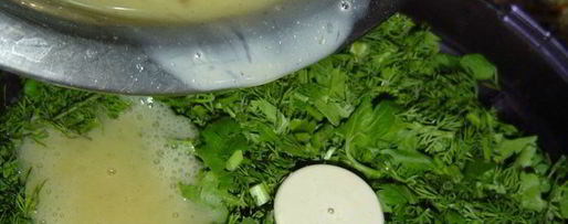 Шаг 1: сырно-творожного тарт с весенней зеленью