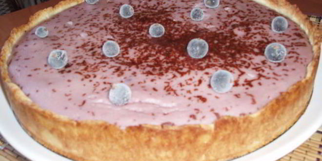 Рецепт тарта йогуртово-творожно-банановый