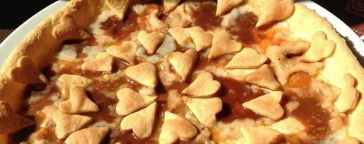 Шаг 6: тарта из творожного теста с карамельками