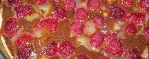 Шаг 3: тарта малиново-грушевый перезвон