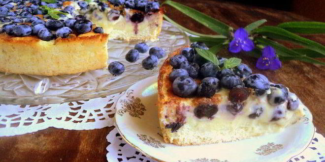 Рецепт тарта с голубикой