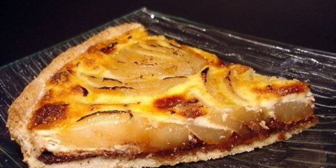 Рецепт тарта с грушей и шоколадом