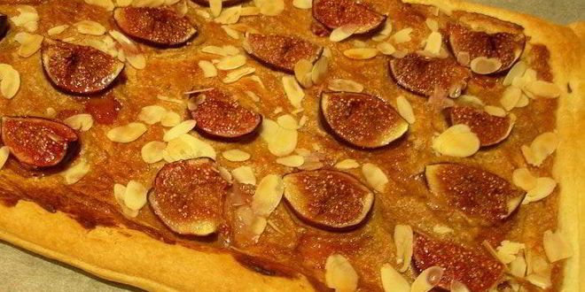 Рецепт тарта с инжиром и миндалем