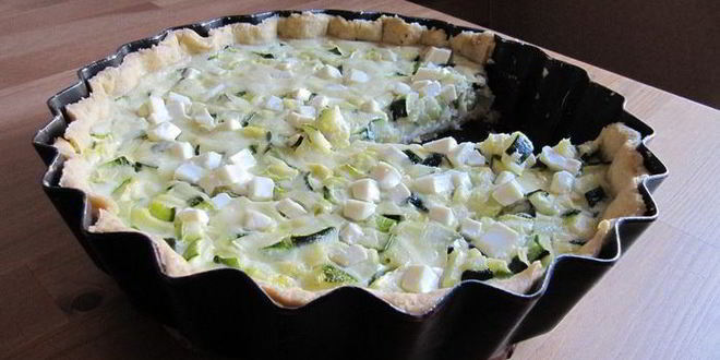 Рецепт тарта с кабачками и фетой
