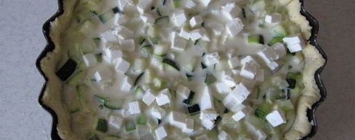 Шаг 4: тарта с кабачками и фетой