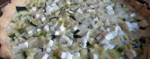 Шаг 5: тарта с кабачками и фетой