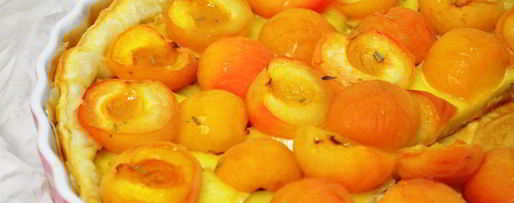 Шаг 5: тарта с камамбером и абрикосами