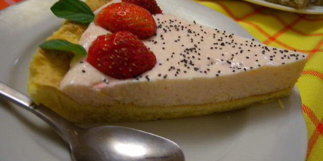 Рецепт тарта с клубничным суфле