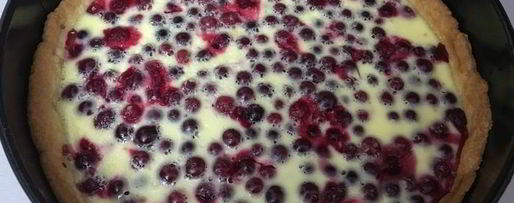 Шаг 8: тарта с клюквой в сметанной заливке