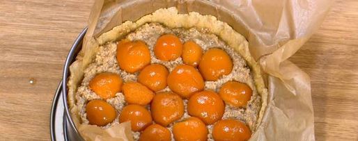 Шаг 7: тарта с консервированными абрикосами