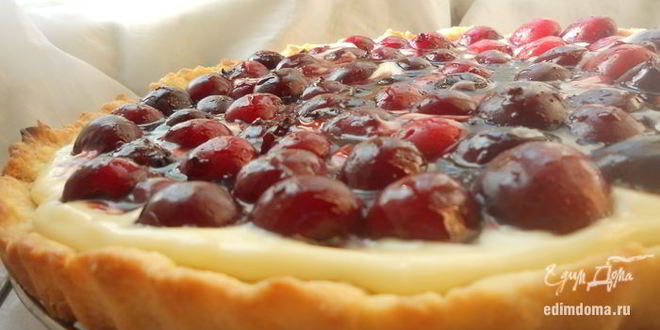 Рецепт тарта с маскарпоне и черешней