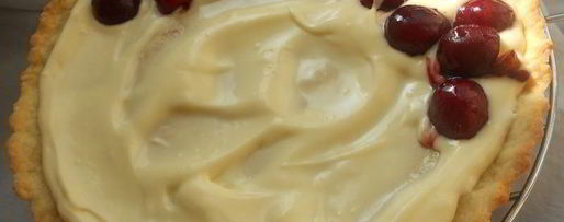 Шаг 2: тарта с маскарпоне и черешней