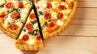 Рецепт Тарта с помидорами и козьим сыром