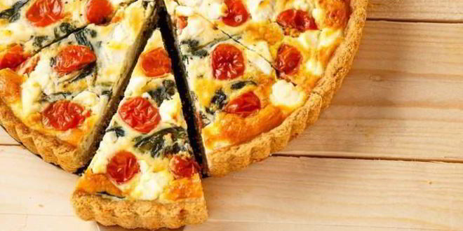 Рецепт тарта с помидорами и козьим сыром