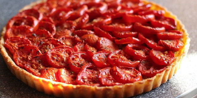 Рецепт тарта с помидорами и тыквой