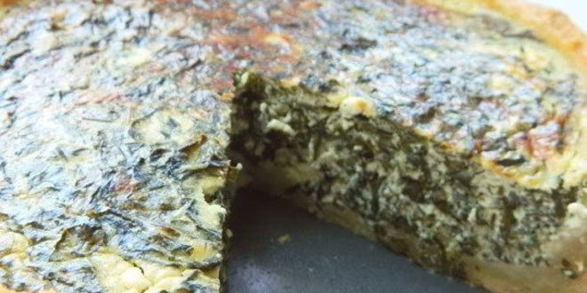 Рецепт тарта с сыром фета и шпинатом