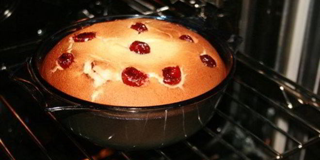 Рецепт тарта с вишней и творогом