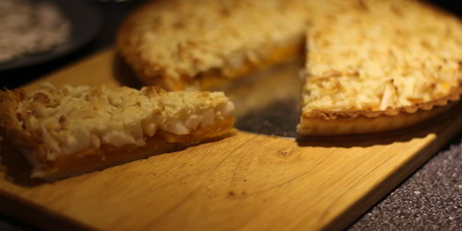 Рецепт тарта с яблоком и тыквой