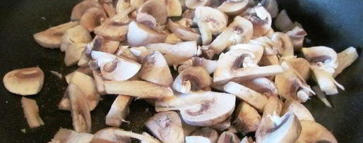 Шаг 3: тарта взлетная полоса со шпинатом, курицей и грибами