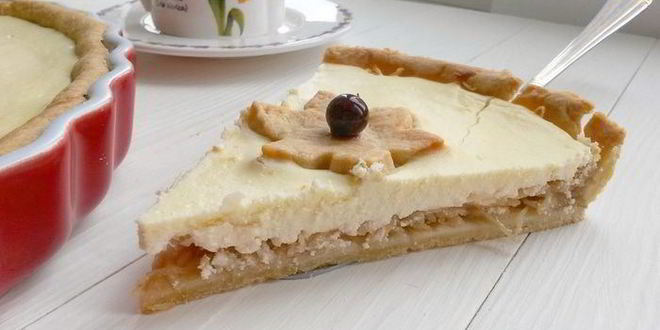 Рецепт творожно-яблочного тарт