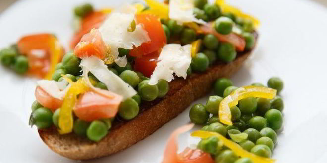 Рецепт бобов на тосте