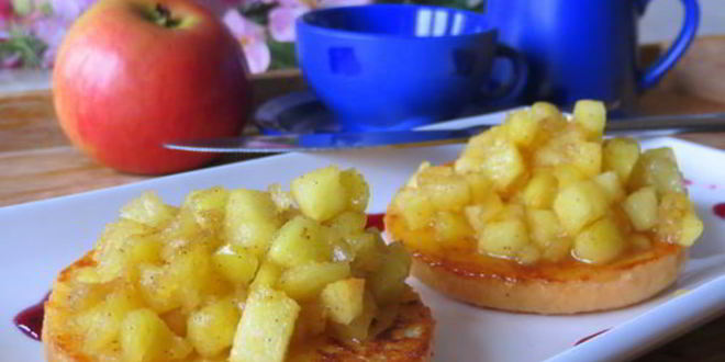 Рецепт французских тостов с яблоками