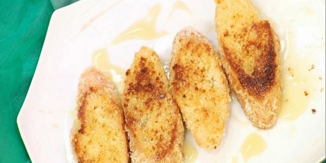 Рецепт кокосовых тостов с медом